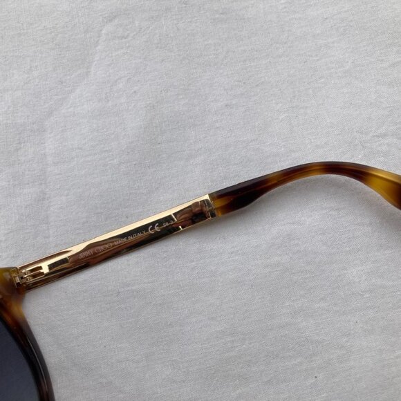 Jimmy Choo Women Vivy Havana Sunglasses Round Full Rim Shades